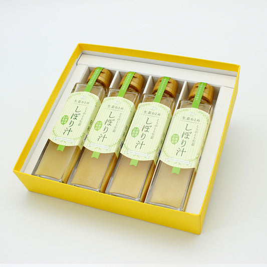 送料無料【無添加】無糖しょうがしぼり汁4本セット